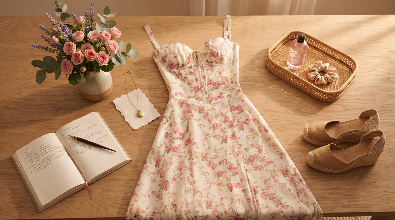 Why wear a Floral Bustier Midriff Waist Shaper Dress?