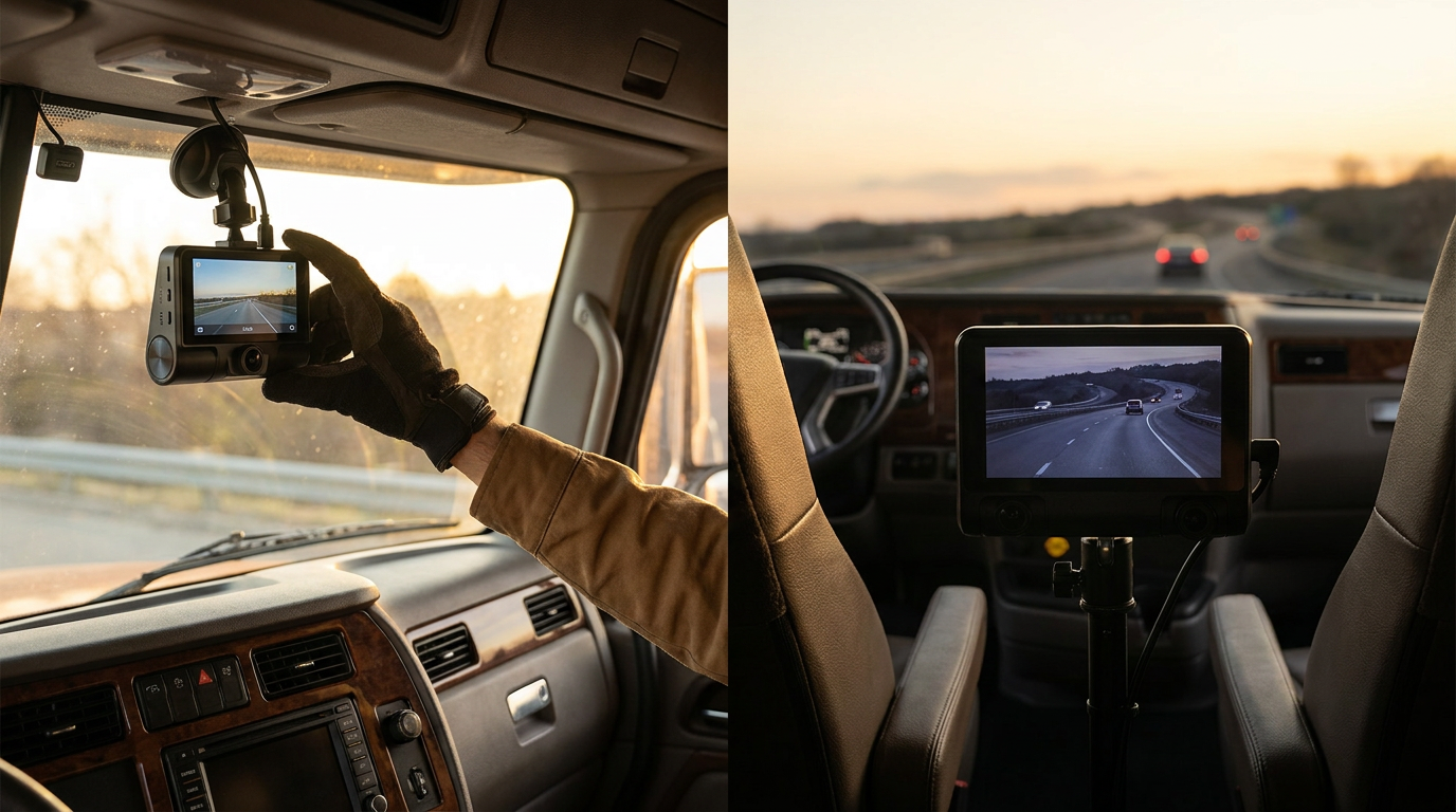 Choosing a Dual Camera Dash Cam for Heavy Duty Trucks