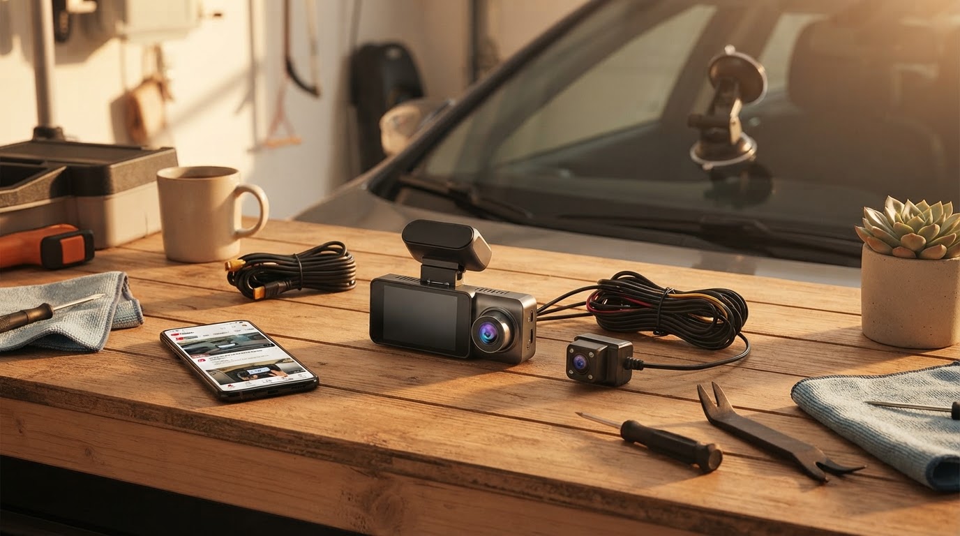 What is the easiest to install Dual Camera Dash Cam?