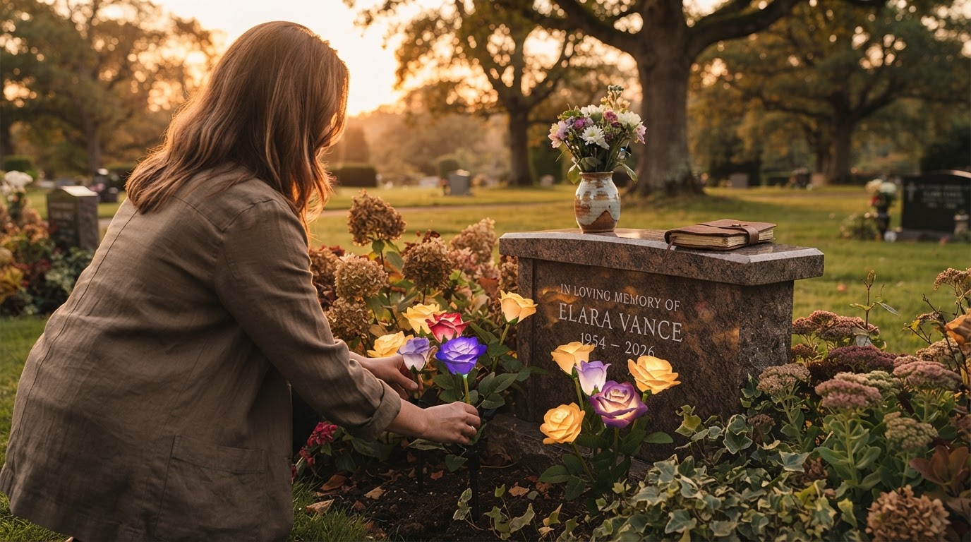 Can solar Glow Roses be used for cemetery decor?
