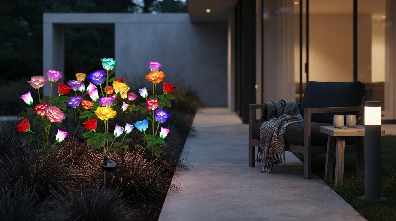 Evaluating solar Glow Roses for Modern Outdoor Spaces
