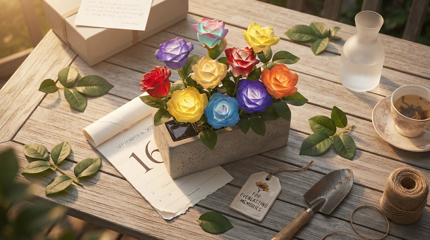 Choosing solar Glow Roses for Everlasting Floral Gifts