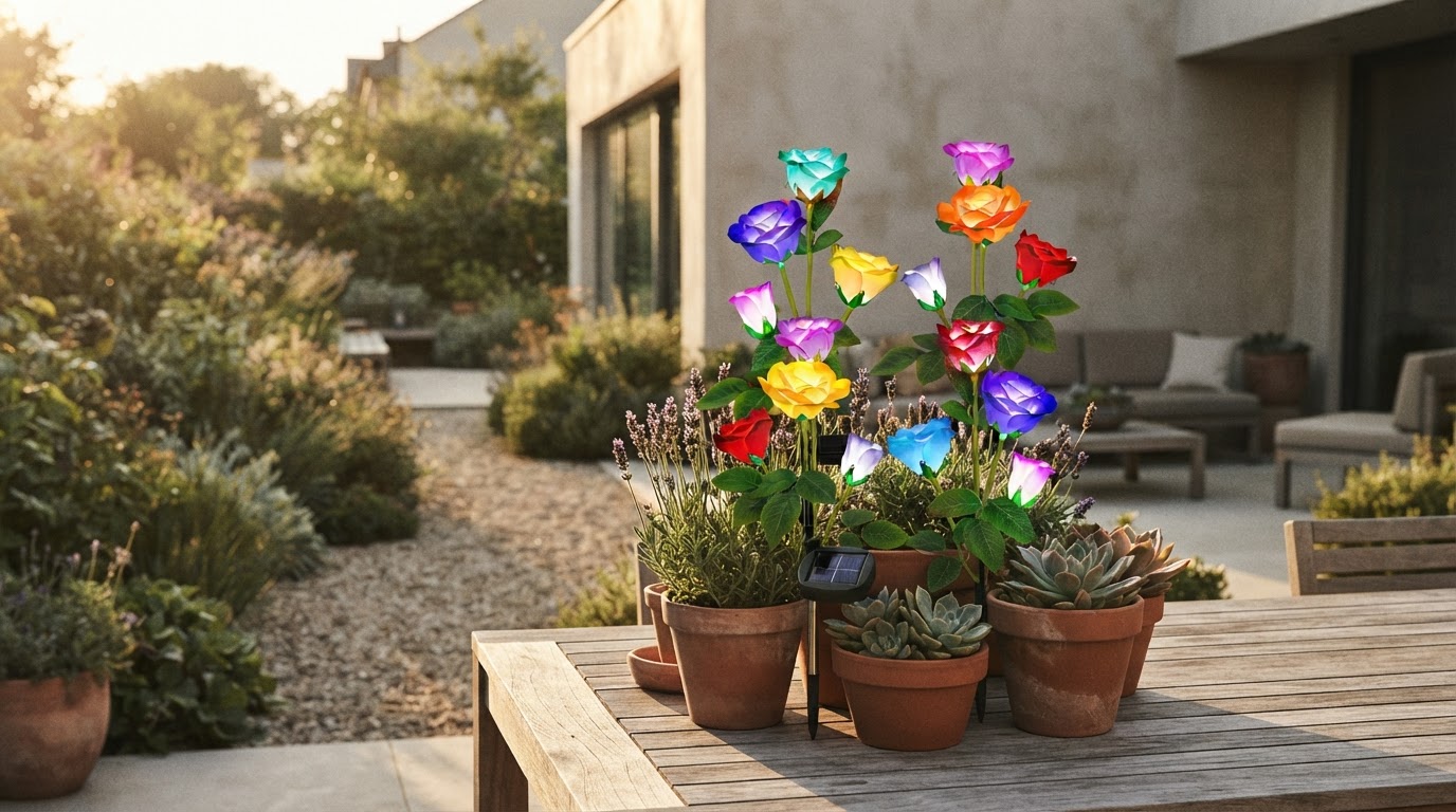 Optimizing Landscape Design with solar Glow Roses