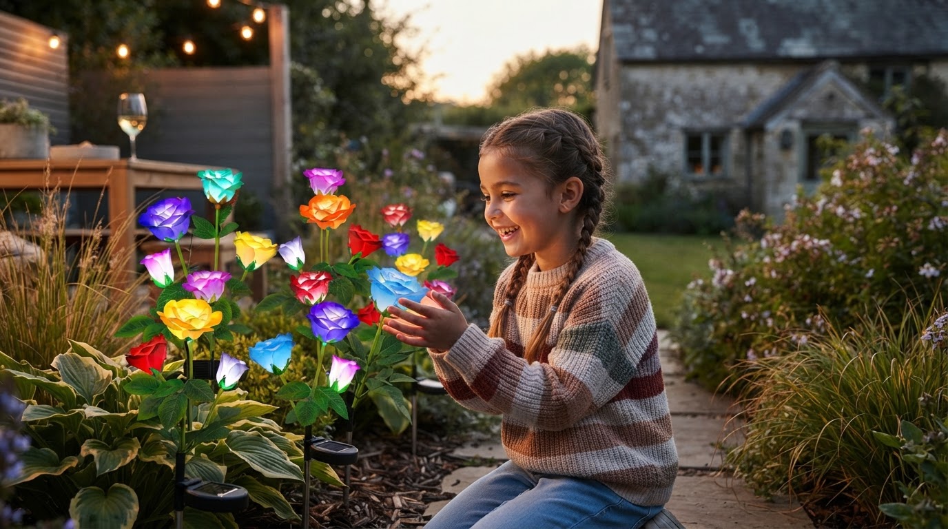 A 4-Step Deployment for solar Glow Roses