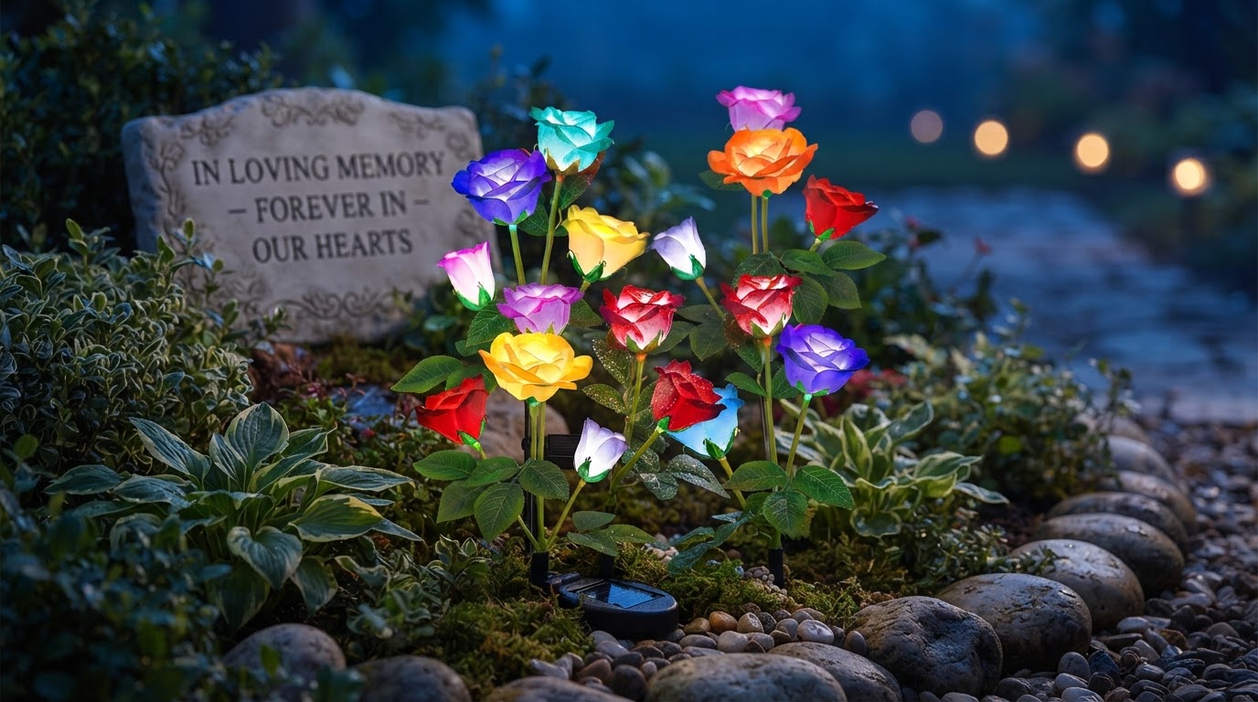 Can solar Glow Roses be used for memorial gardens?