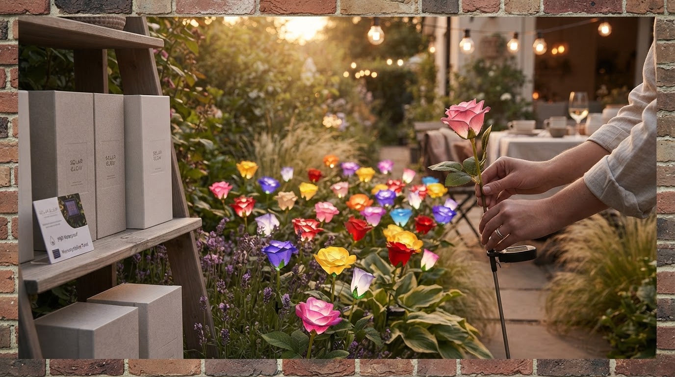 Are outdoor solar rose stakes worth it for yard decor?