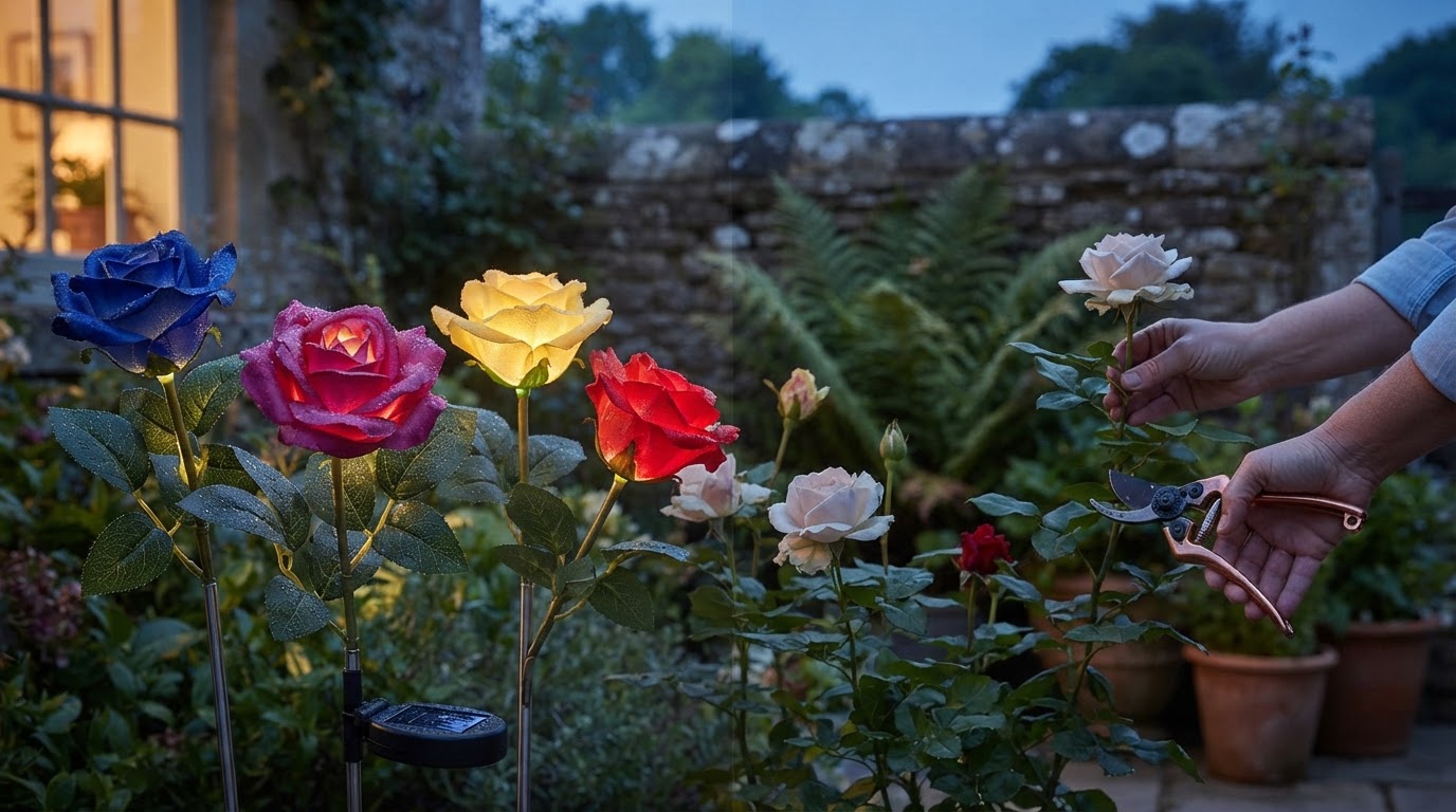 Solar Glow Roses and the Shift in Garden Lighting