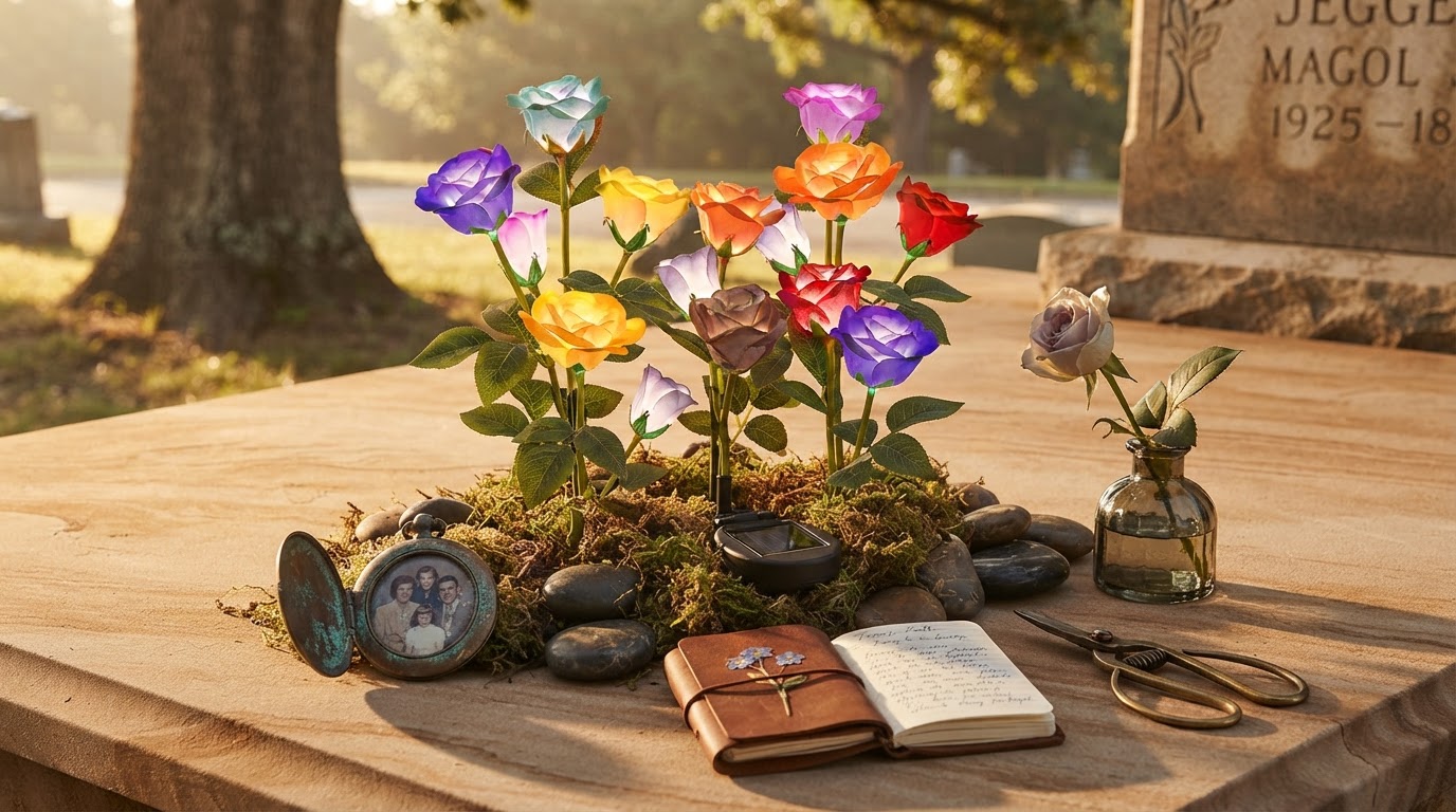 Selecting solar Glow Roses for Lasting Memorials