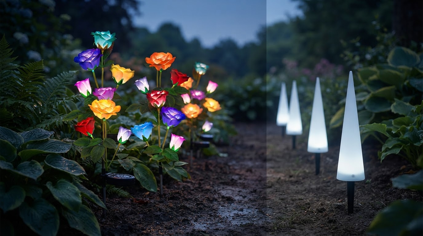 Why choose solar Glow Roses over other glowing outdoor flowers?