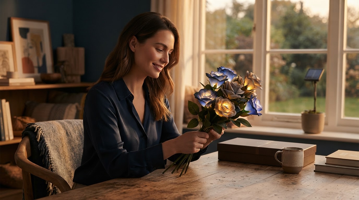 Why are solar Glow Roses chosen as everlasting gifts?