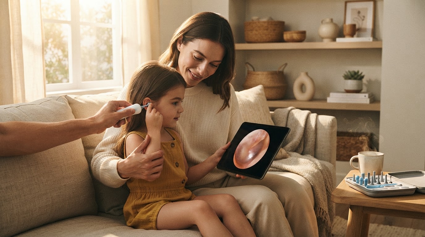 Using Smart Ear Camera to Monitor Ear Health at Home