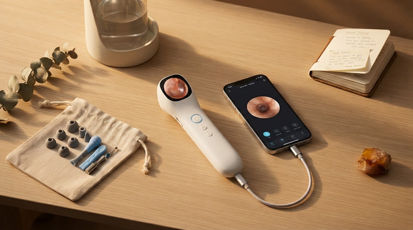 Smart Ear Camera Integration for Mobile Otoscopy