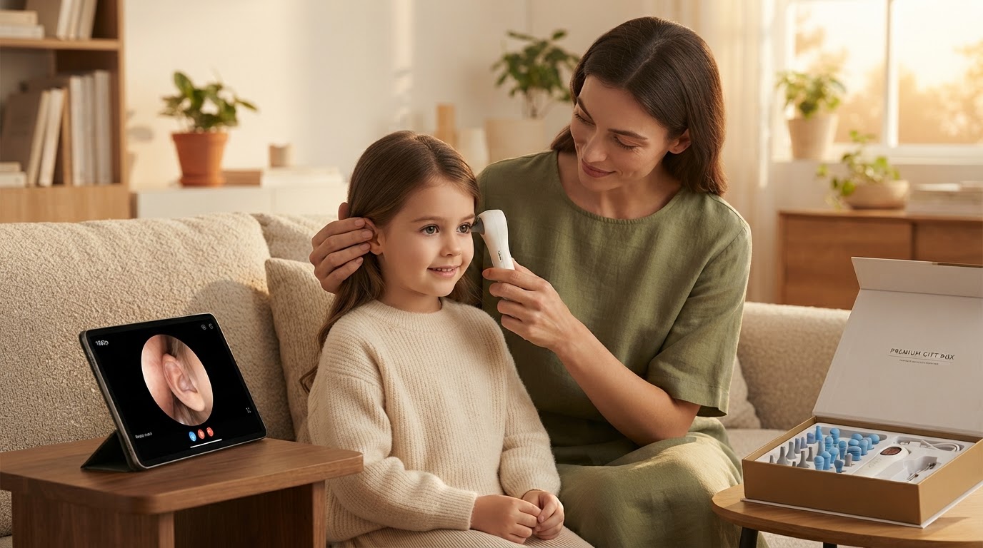 How do I use a Smart Ear Camera for safe wax removal?