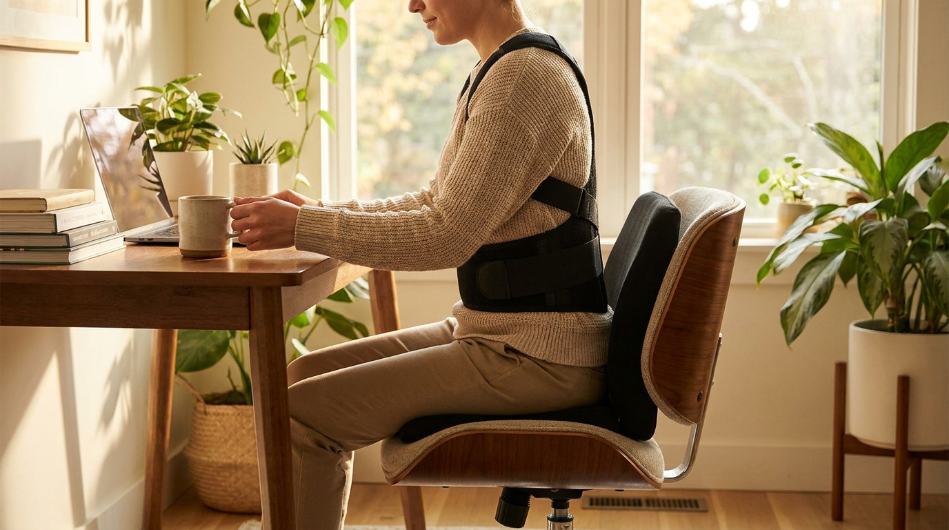 Can a Straight Back Brace fix office chair posture?