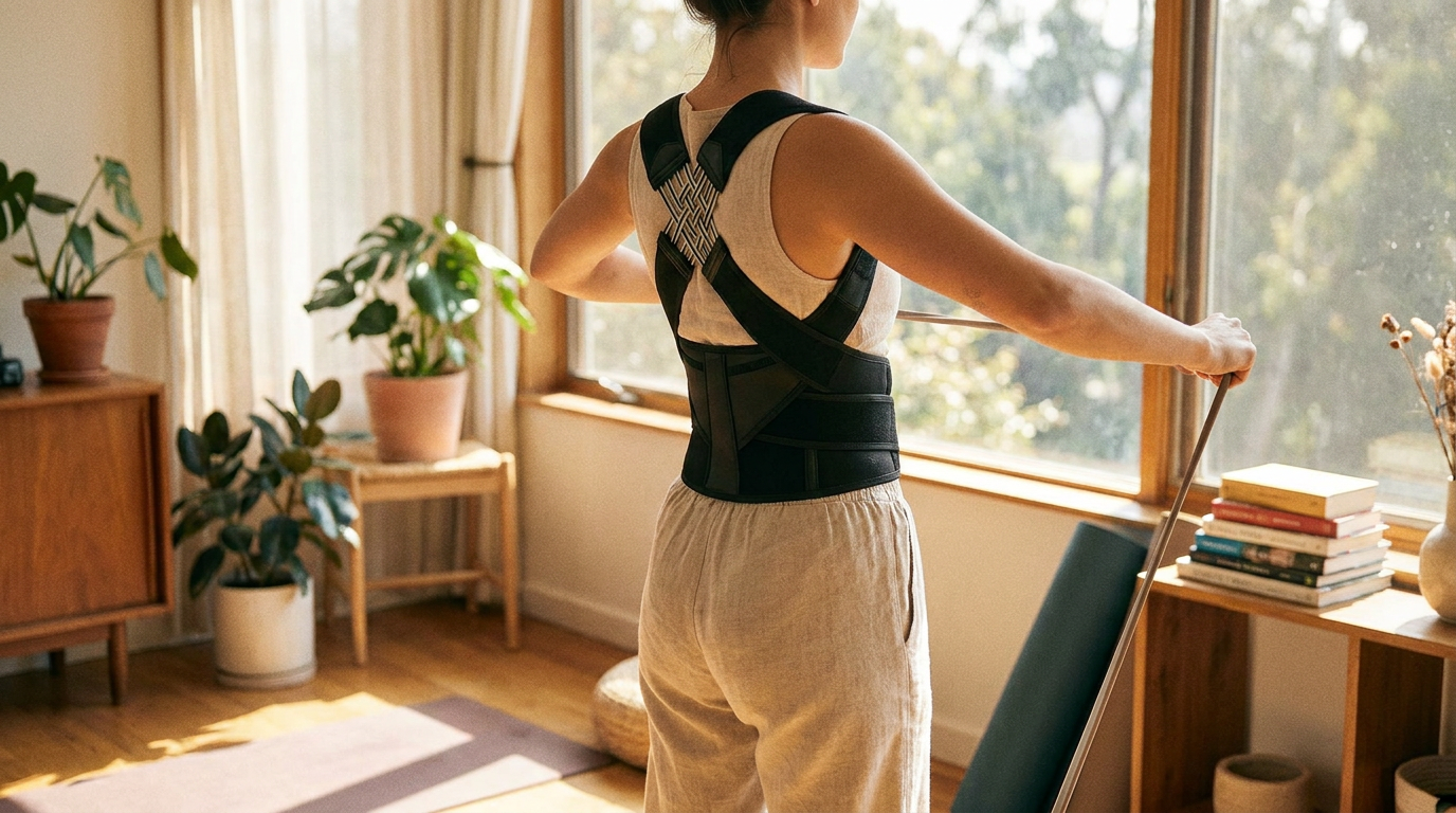 Strengthening Back Muscles Alongside Straight Back Brace