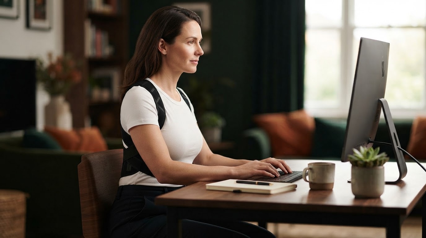 Does the Straight Back Brace improve thoracic sitting posture?