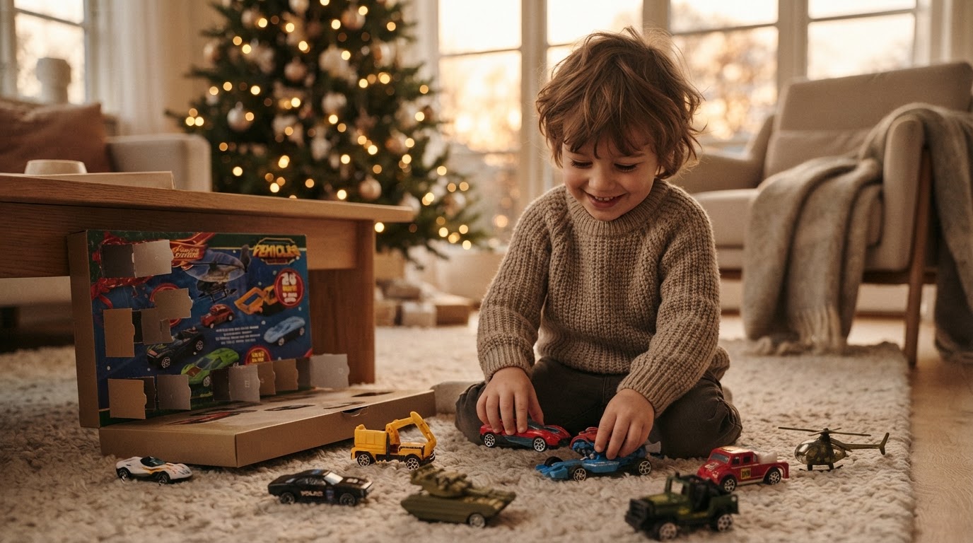 5-Step Assembly for the Christmas Car Advent Calendar