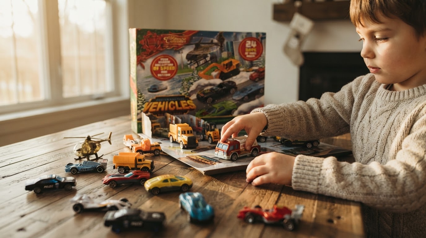 Why choose a metal Christmas Car Advent Calendar?