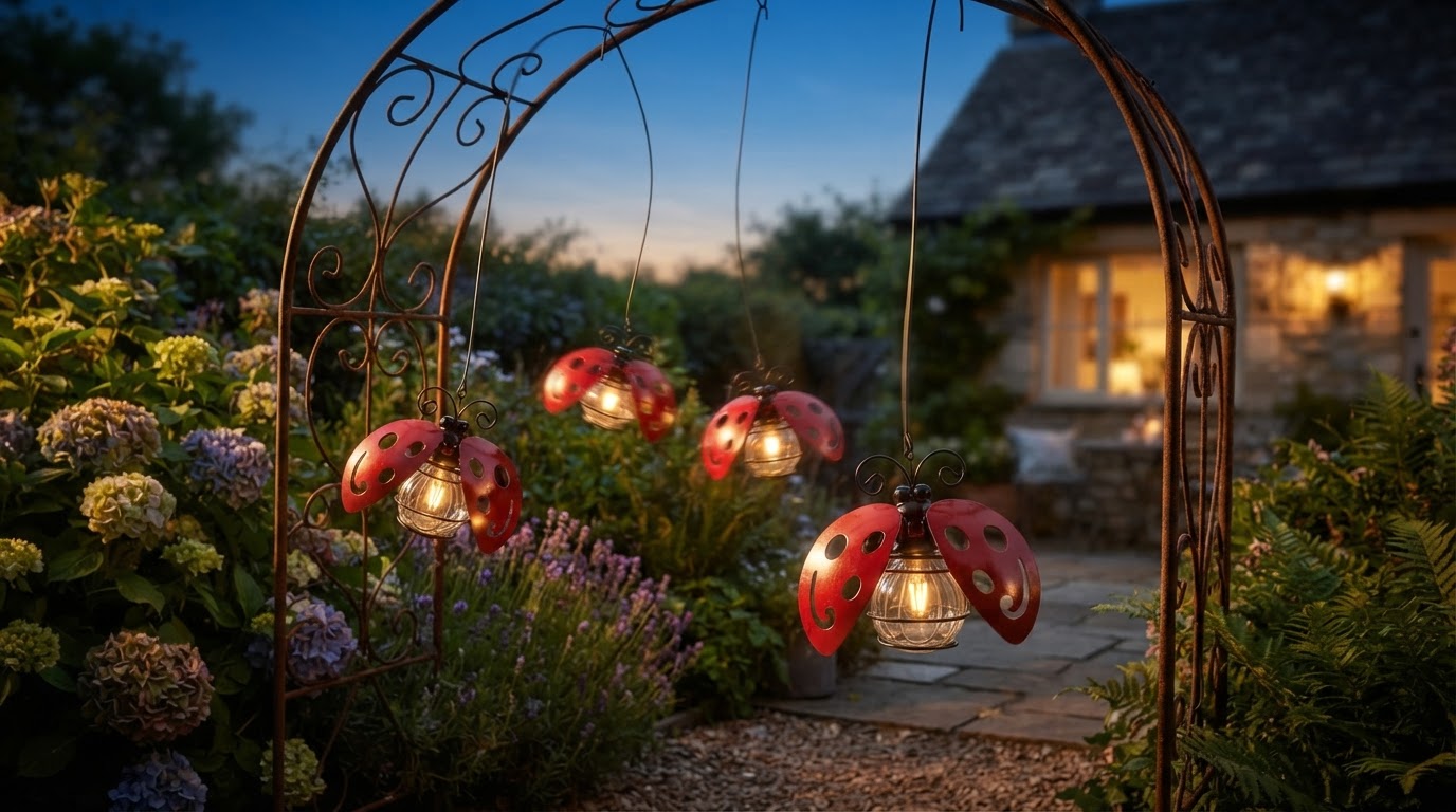 Do beetle garden stakes solar provide motion?