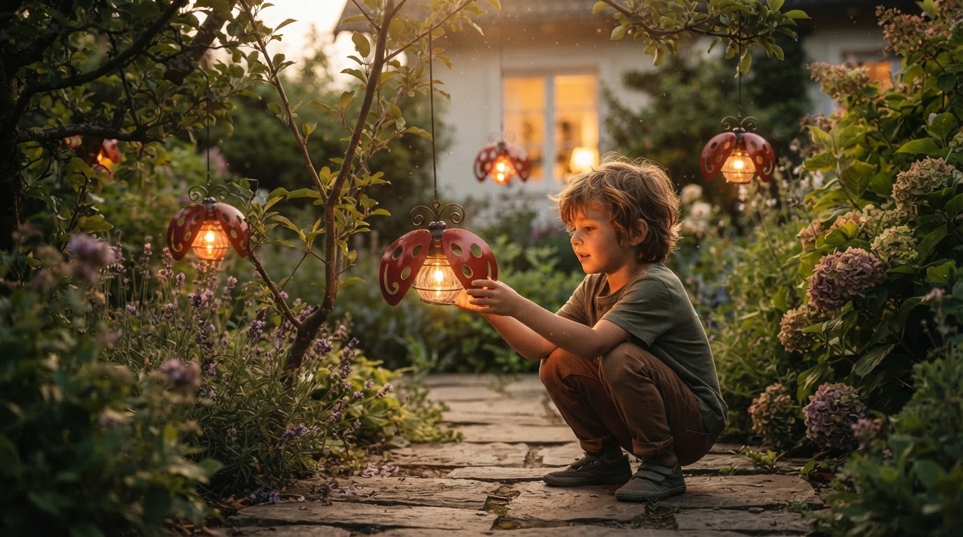 A Four-Step Installation for Solar Beetle Swinging Lights
