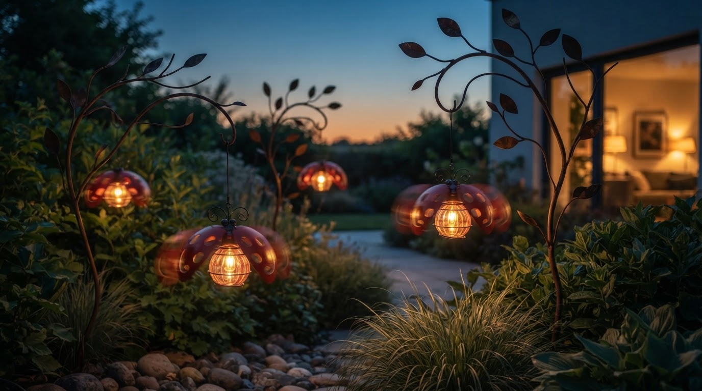 Integrating Solar Beetle Swinging Lights into Kinetic Art