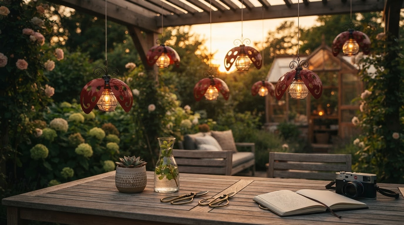 Natural Motion with Solar Beetle Swinging Lights