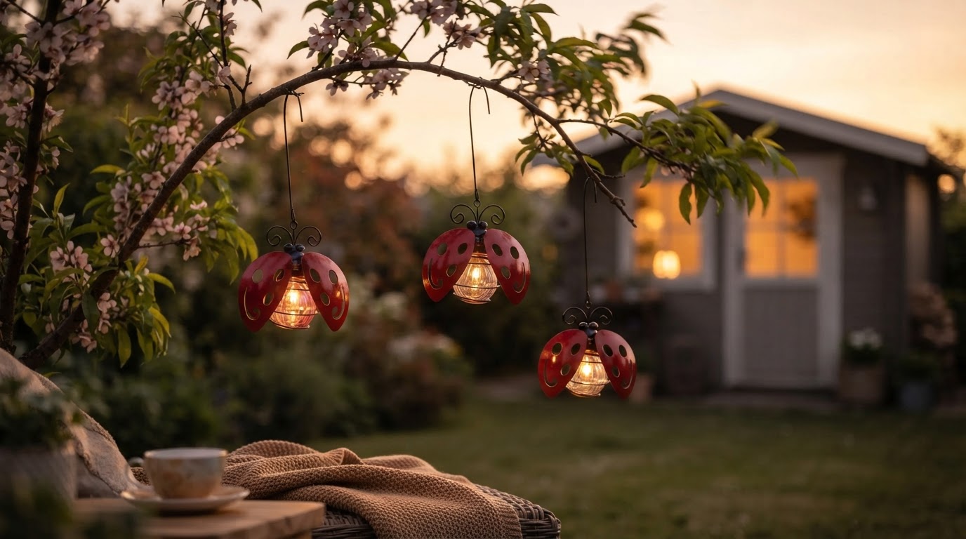 Natural Motion with Solar Beetle Swinging Lights