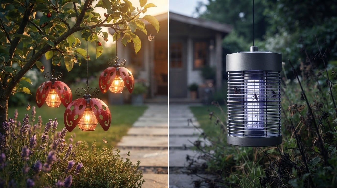 Are Solar Beetle Swinging Lights effective for garden bugs?