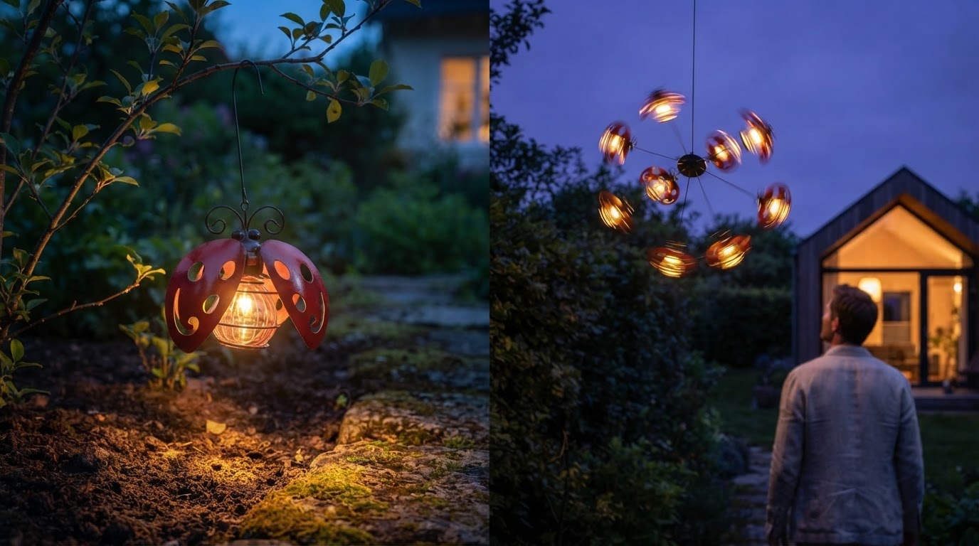 Which solar swaying light burst offers the best movement?