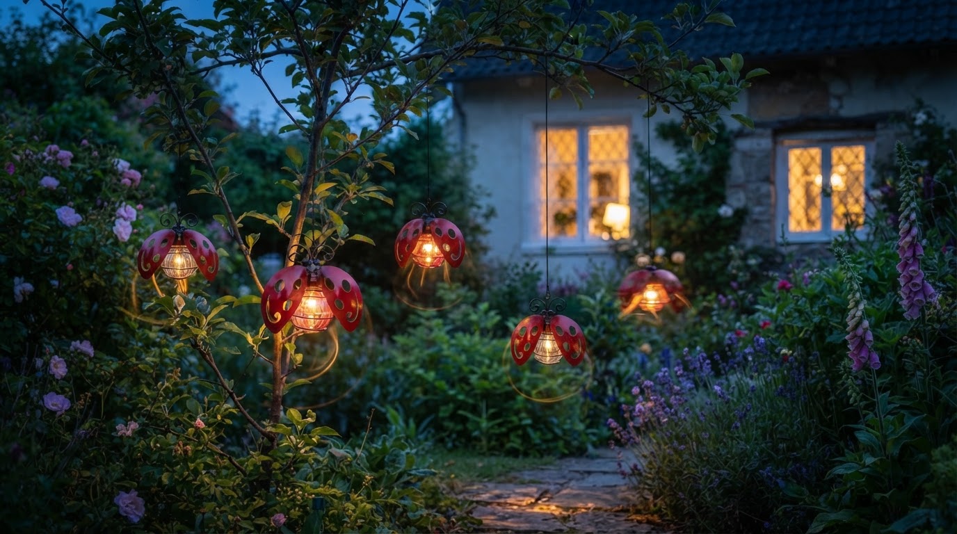 Why choose Solar Beetle Swinging Lights for whimsy?