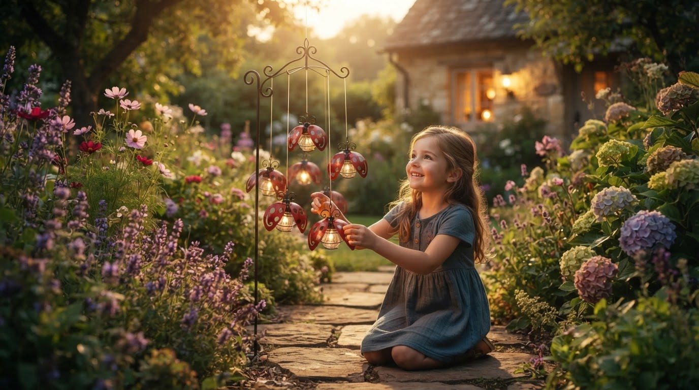 Configuring Wind Dancing Solar Beetle Garden Stakes