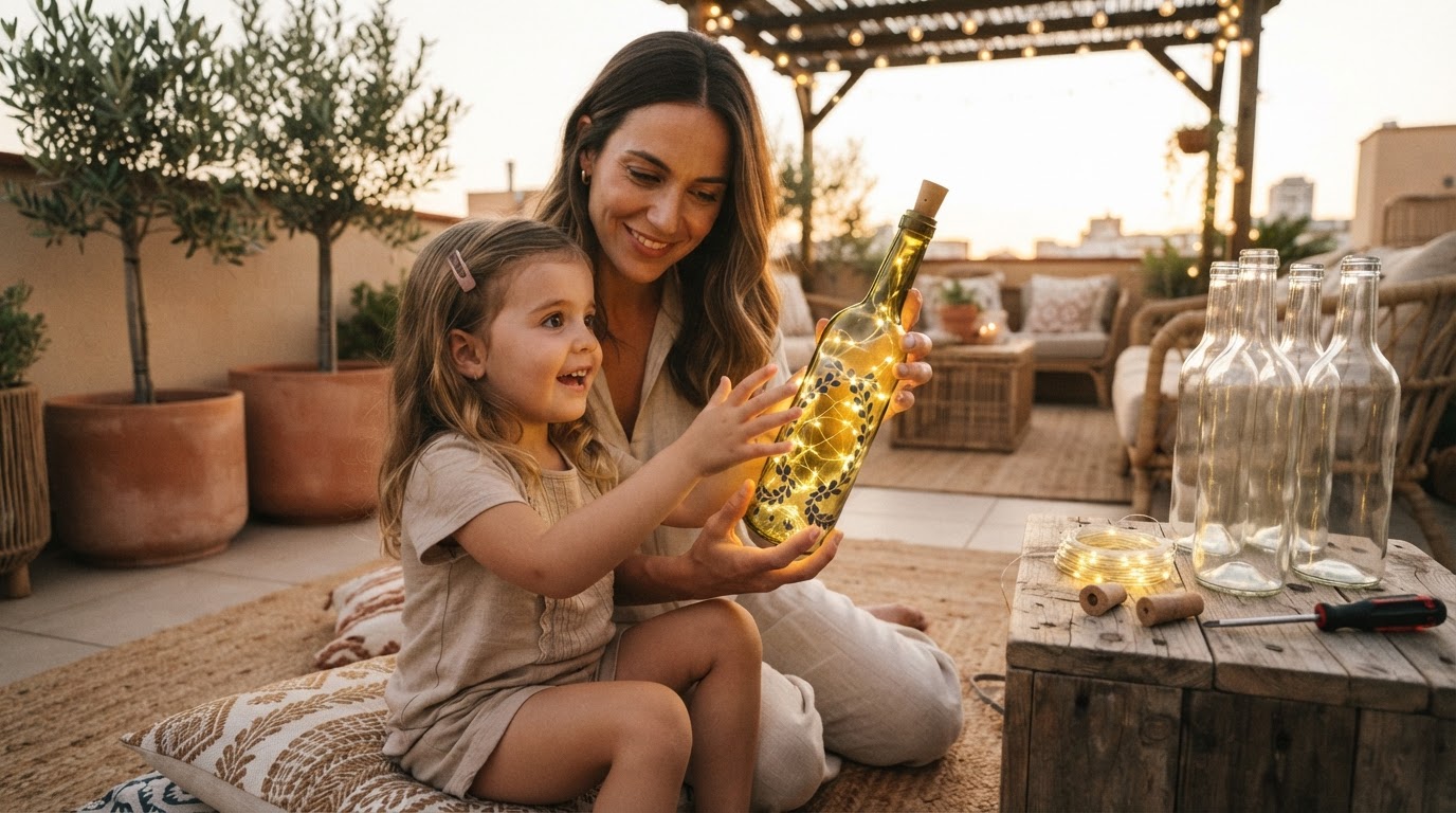 How to make DIY wine bottle lights with Led Bottle Lamp?