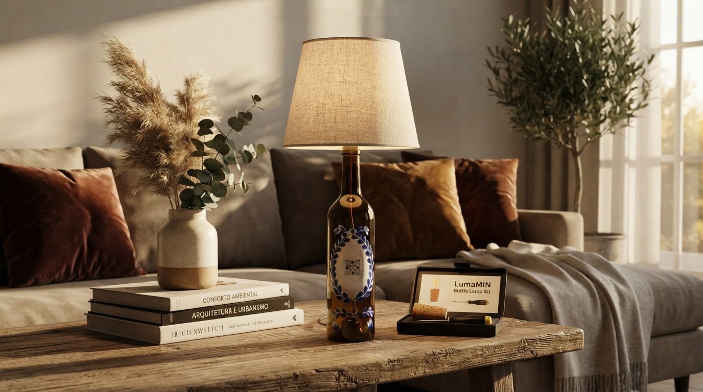 How to Turn Any Wine Bottle into an Instant Table Lamp in 4 Easy Steps
