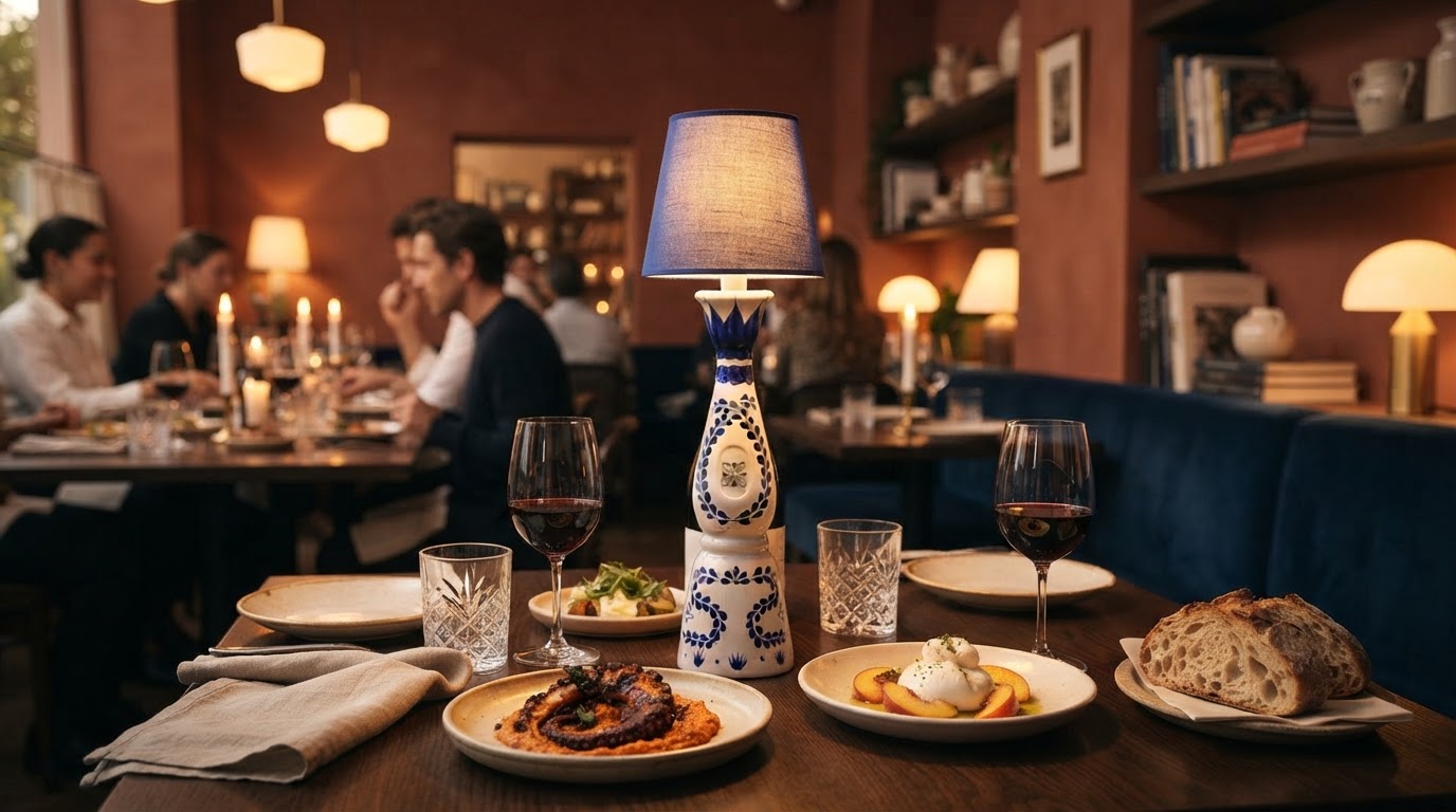 How does the Led Bottle Lamp perform in restaurants?