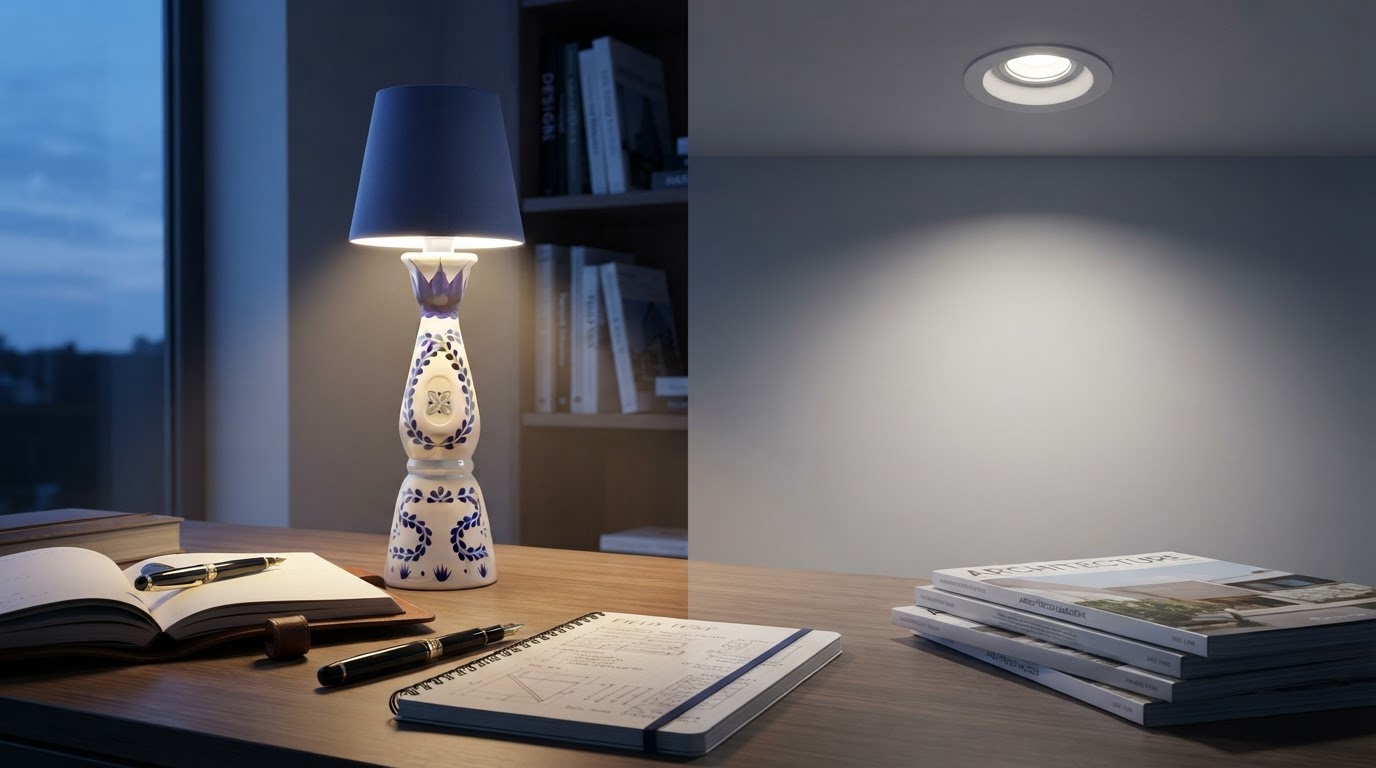 Led Bottle Lamp Performance Against Standard Top Lights