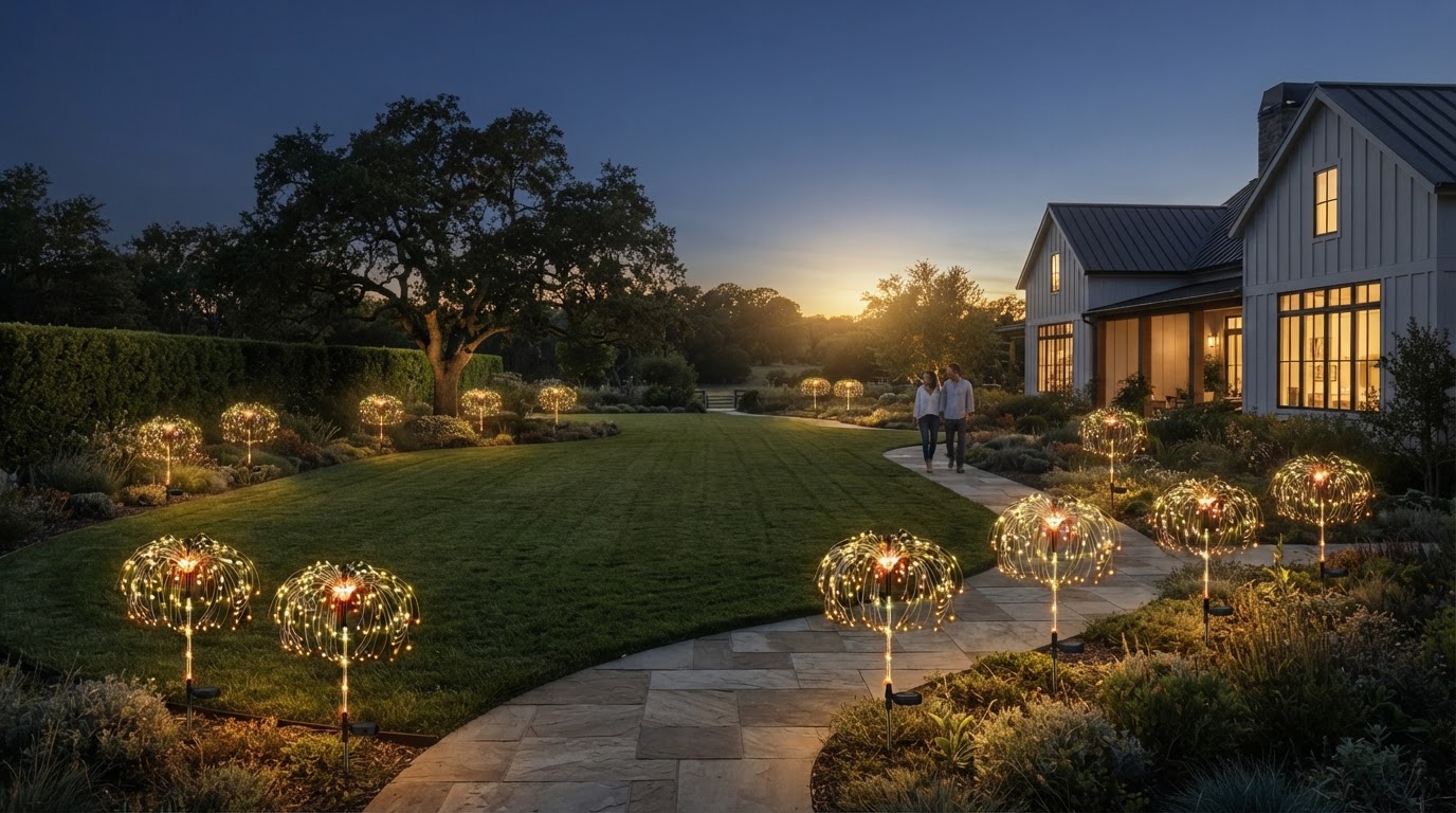 Optimizing Large Landscapes with Solar Firework Light 8 Packs