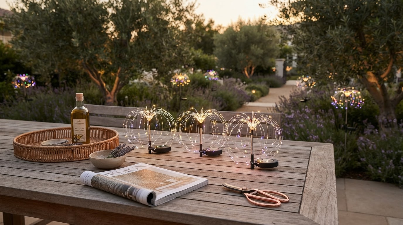 Enhancing Landscape Aesthetics with Solar Firework Light