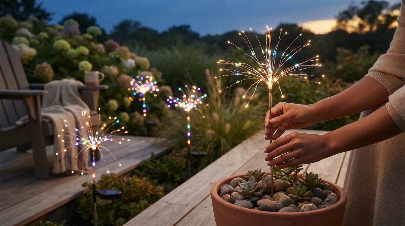 Why Choose LED Solar Firework Pathway Lights?