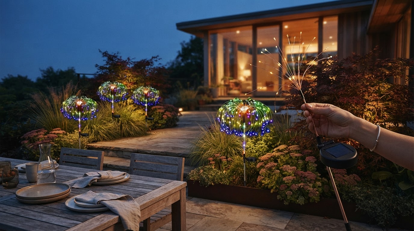 Optimizing Landscapes with Solar Firework Light Starbursts