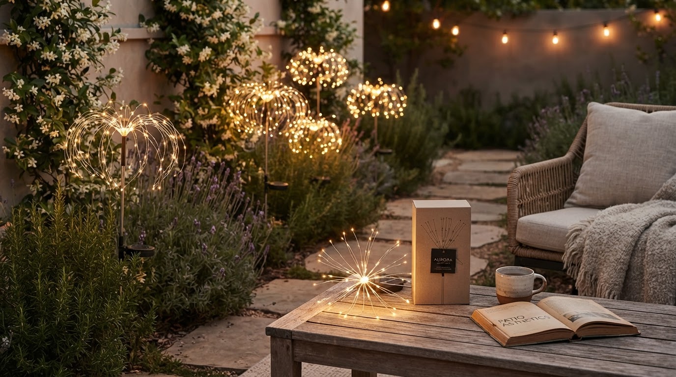 Selecting Solar Firework Light for Patio Ambience