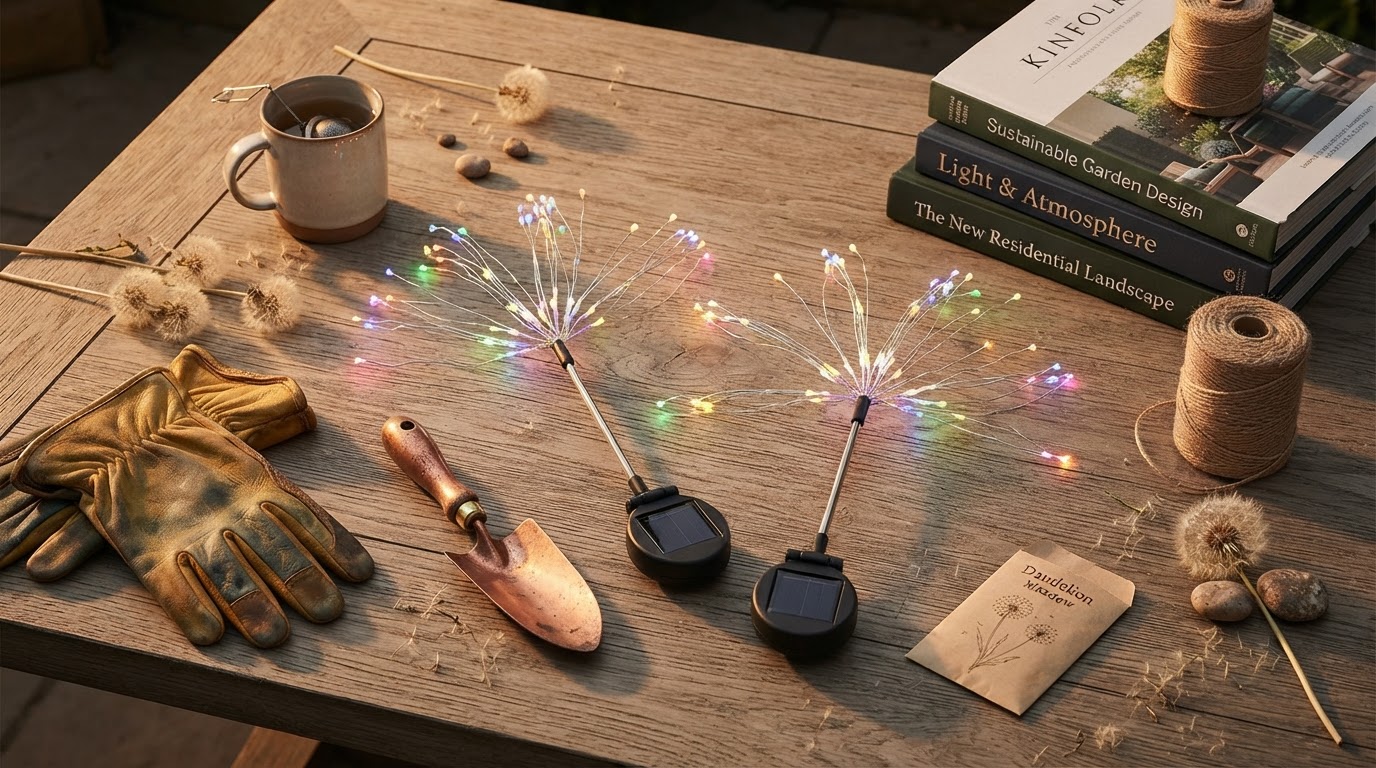 Solar Firework Light Applications for Dandelion Garden Aesthetics