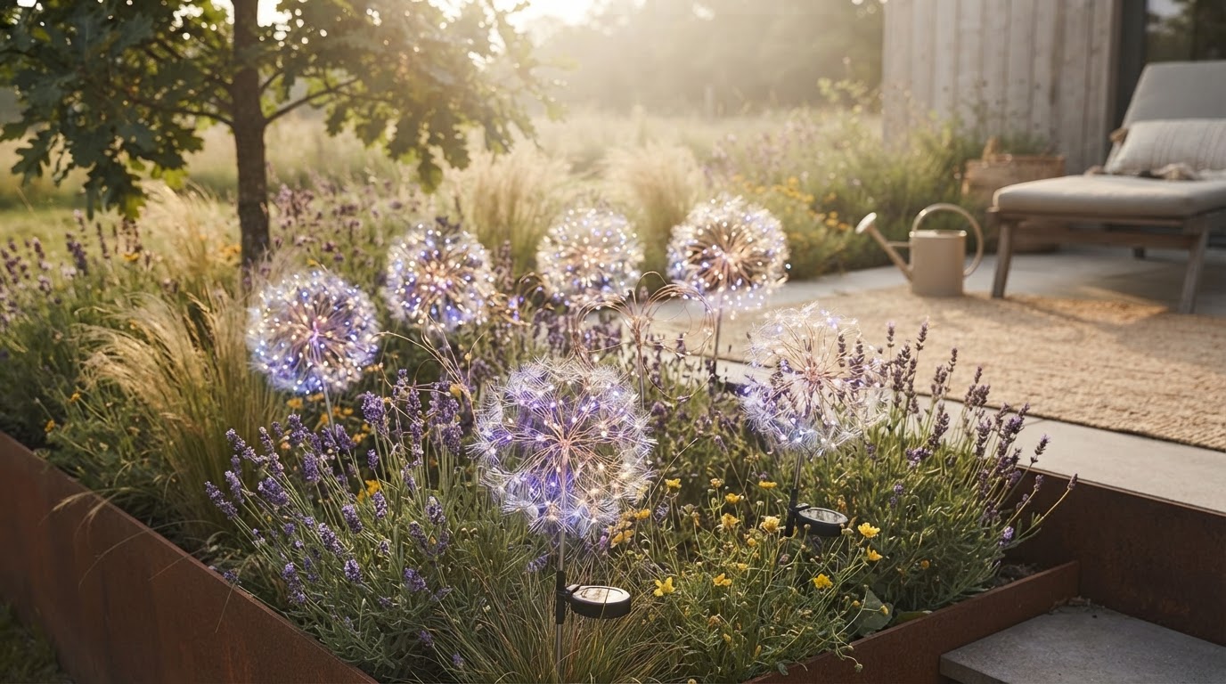 Why Choose Solar Firework Light for Dandelion Garden Decor?