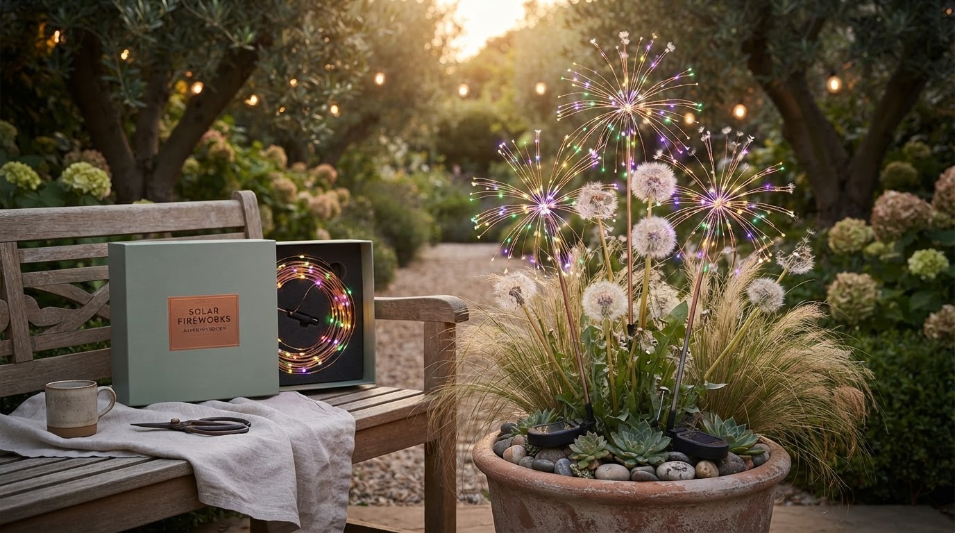 Solar Firework Light Performance for Dandelion Decor