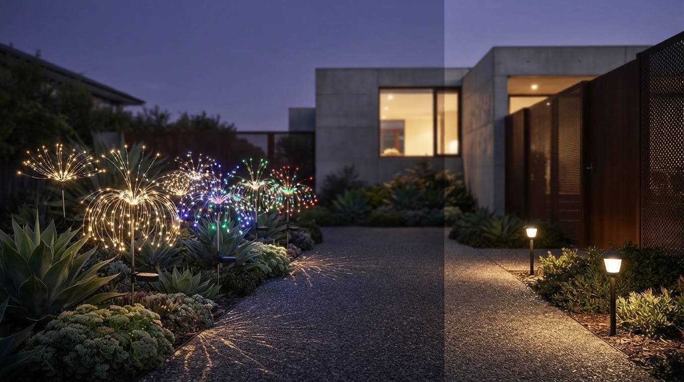 Solar Firework Light Performance in Modern Landscapes