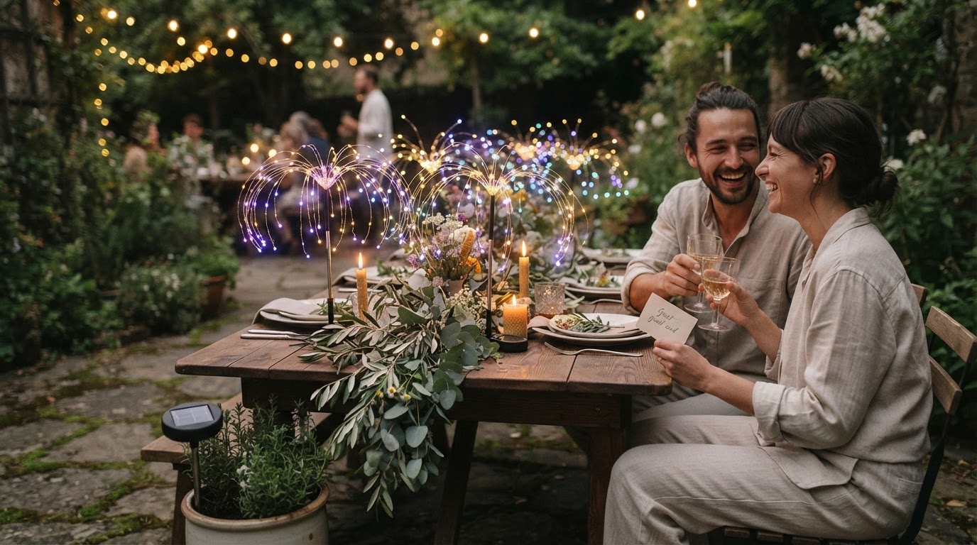 Can Solar Firework Light Replace Traditional Wedding Decor?