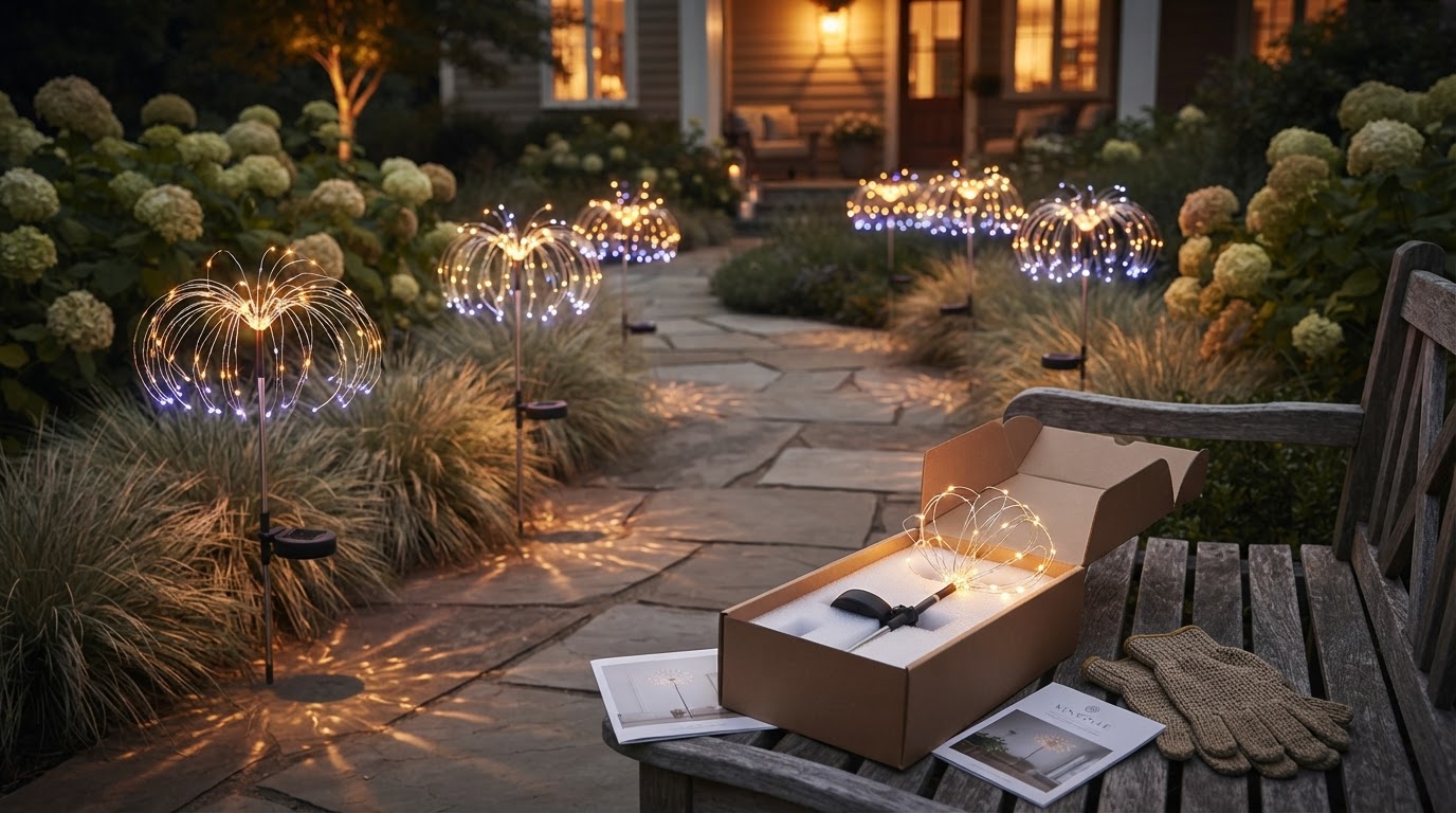 Solar Firework Light Applications for Walkway Safety