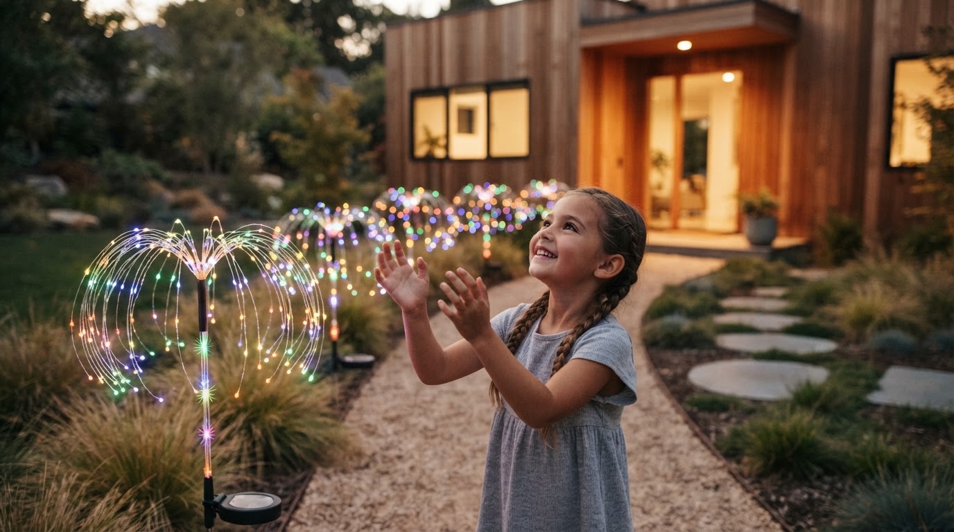 A 4-Point Framework for Solar Firework Light Walkways