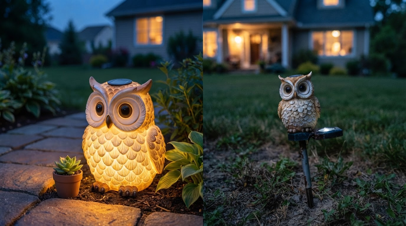 Choosing Between Solar Owl Light and Generic Garden Stakes