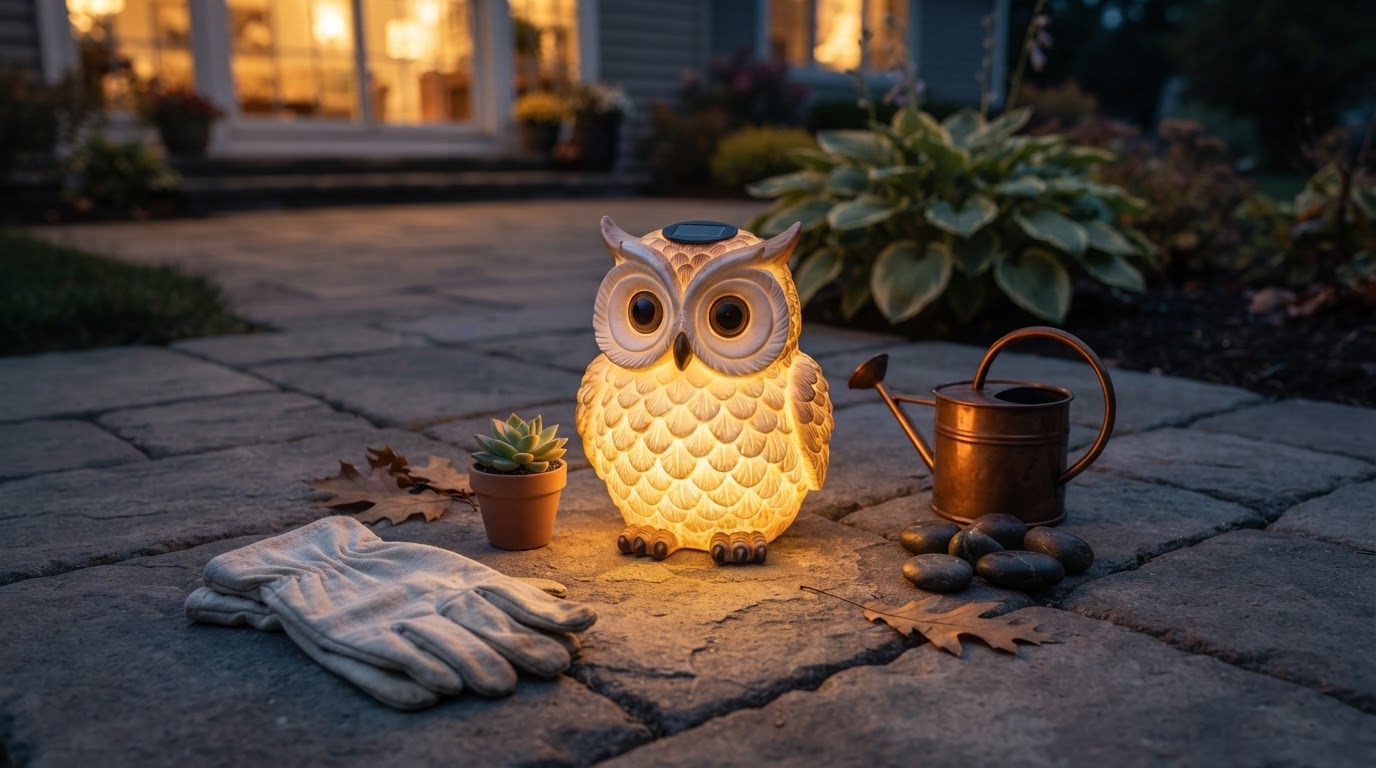 Enhancing Nighttime Curb Appeal with Solar Owl Light