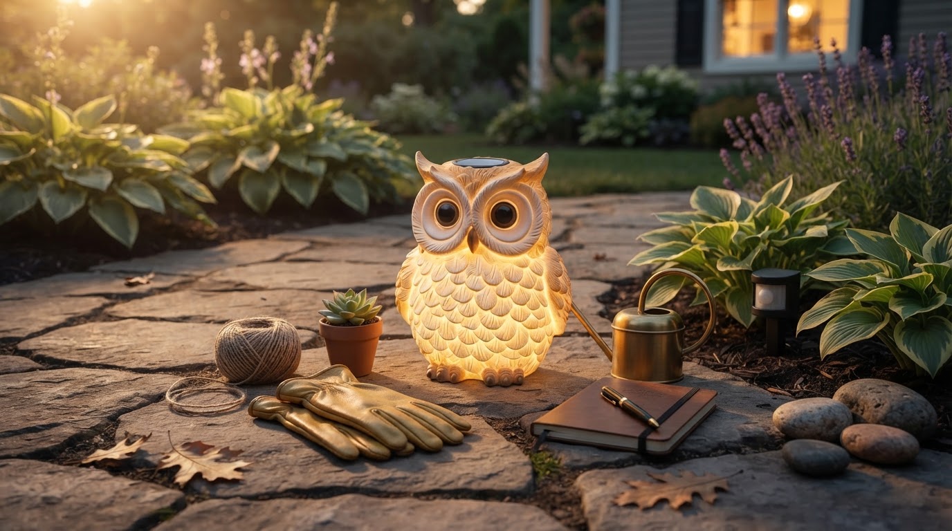Integrating Solar Owl Light Into Garden Security Matrices